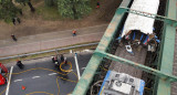 Choque de un tren de la línea San Martín. Foto: NA.