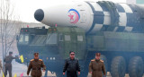 Kim Jong-un en prueba de proyectiles en Corea del Norte. Foto: Reuters.