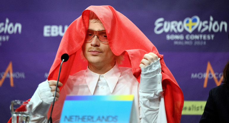 Joost Klein, participante holandés en Eurovisión 2024. Foto: Reuters.