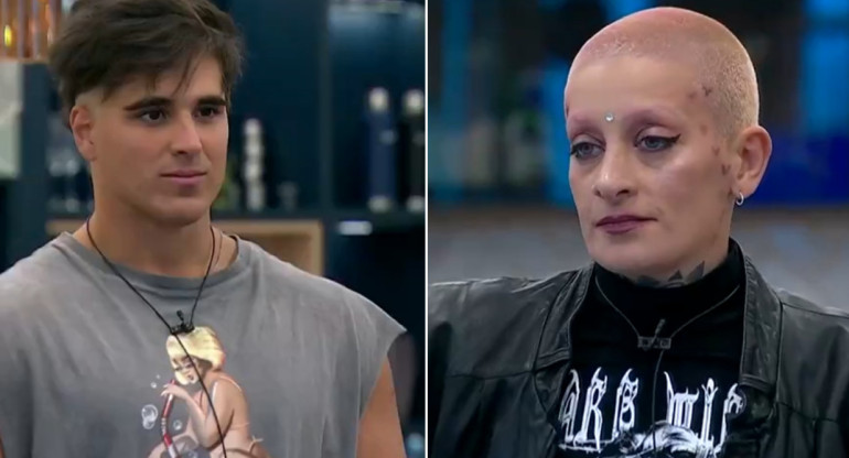 Mauro y Furia de Gran Hermano. Foto: captura Telefe.