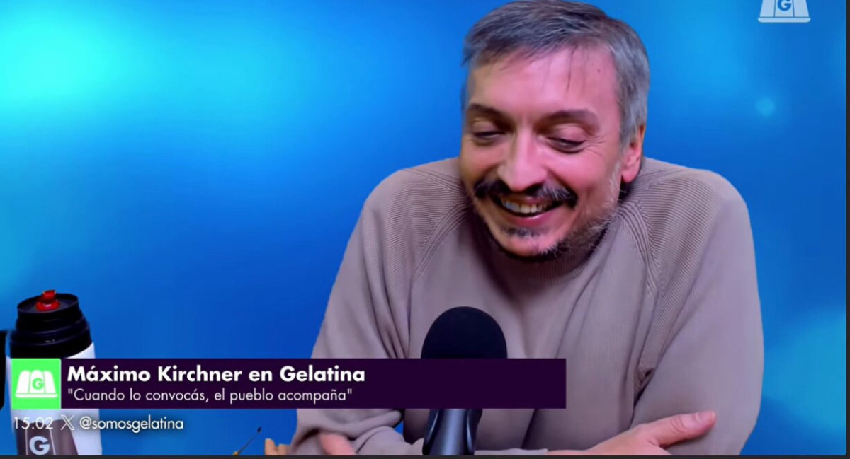 Máximo Kirchner en Gelatina