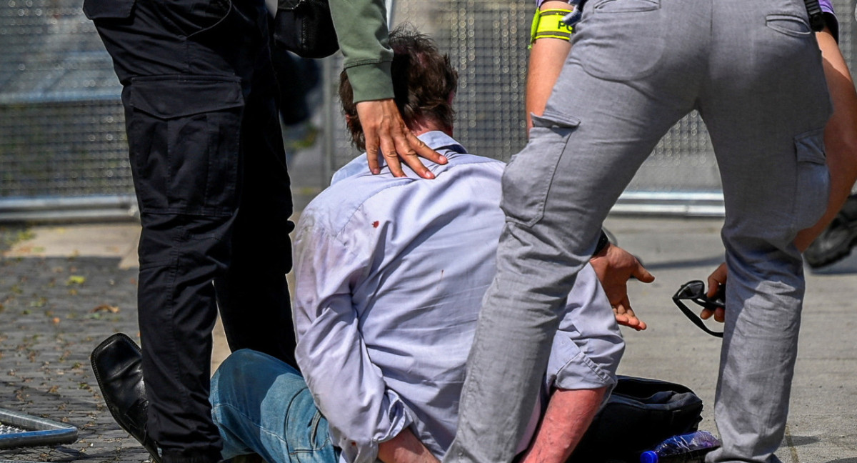 Sospechoso de disparar contra Robert Fico es detenido. Foto: Reuters.