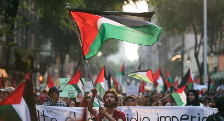 Protestas; Palestina. Foto: Reuters.