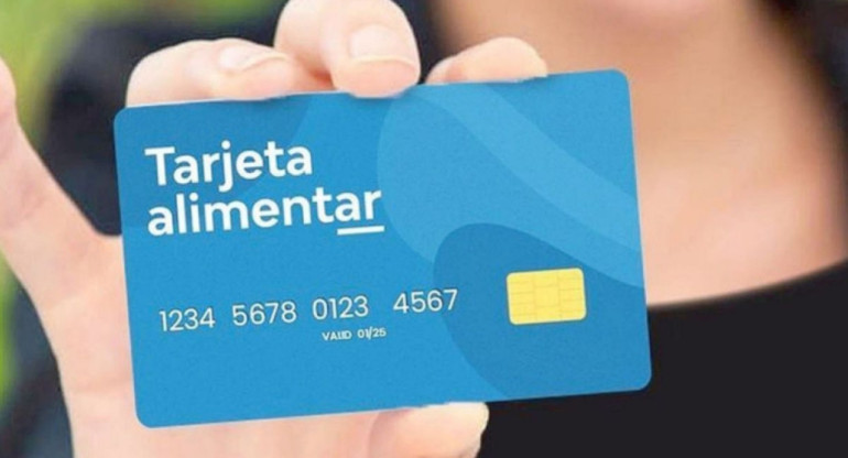 Tarjeta Alimentar. Foto: redes sociales