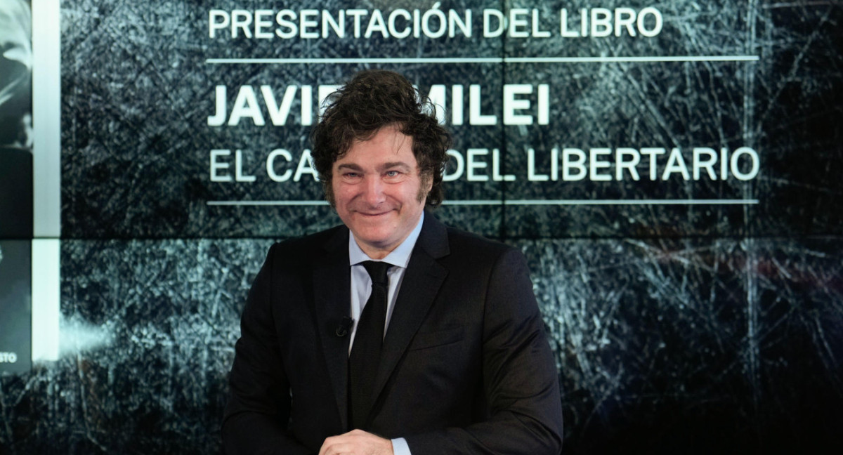 Javier Milei en España. Foto: EFE