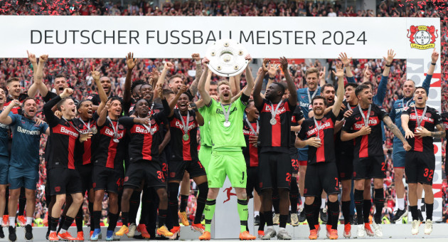 Bayer Leverkusen, campeón de la Bundesliga. Foto: REUTERS.