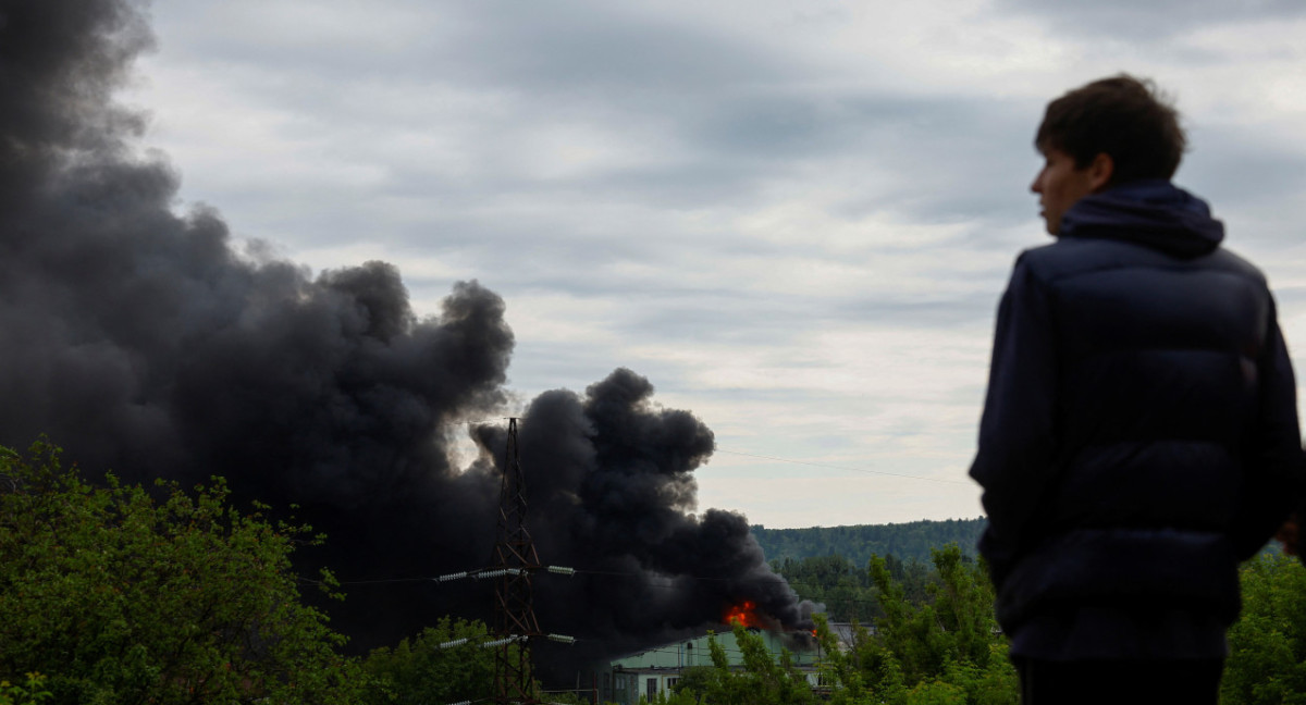 Ataques rusos sobre la región de Járkov, Ucrania. Foto: Reuters.