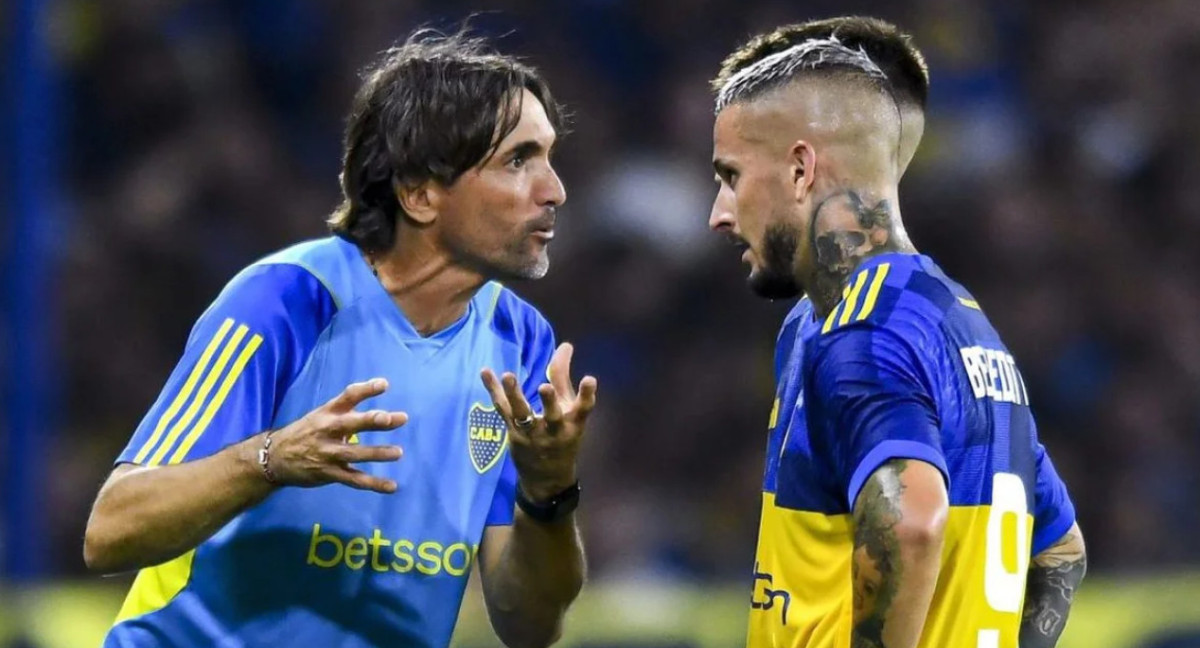 Diego Martínez y Darío Benedetto; Boca Juniors. Foto: NA.