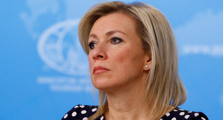 La portavoz del Ministerio de Asuntos Exteriores de Rusia, María Zajárova. REUTERS