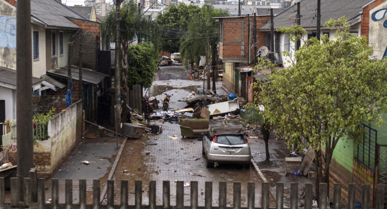 Inundaciones en Brasil. Foto: EFE.
