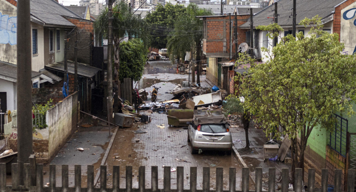 Inundaciones en Brasil. Foto: EFE.