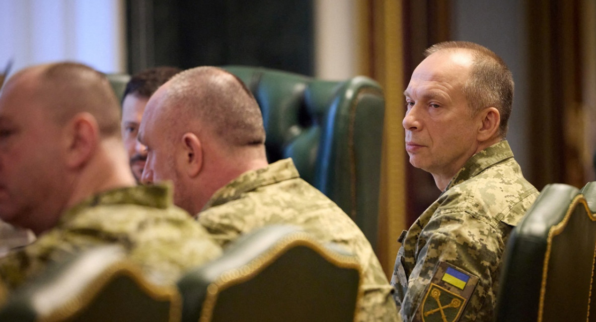 Oleksandr Syrskyi, comandante en jefe de Ucrania. Foto: Reuters.