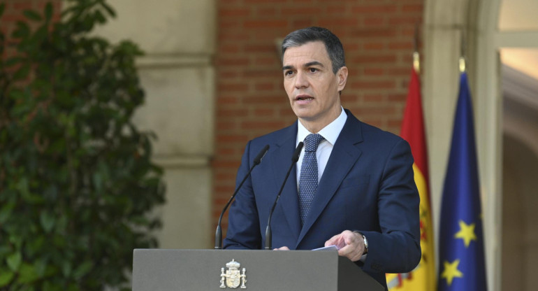 Pedro Sánchez, presidente de España. Foto: EFE.