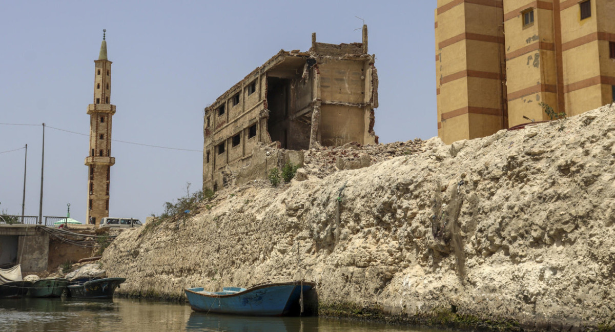 La "Venecia de Egipto" se desvanece por la contaminación y proyectos industriales. Foto: EFE.