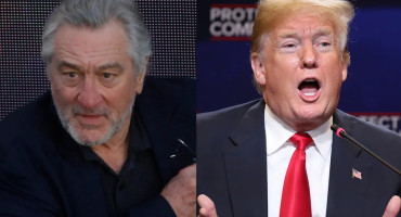 Robert De Niro vs Donald Trump. Fotos: Reuters