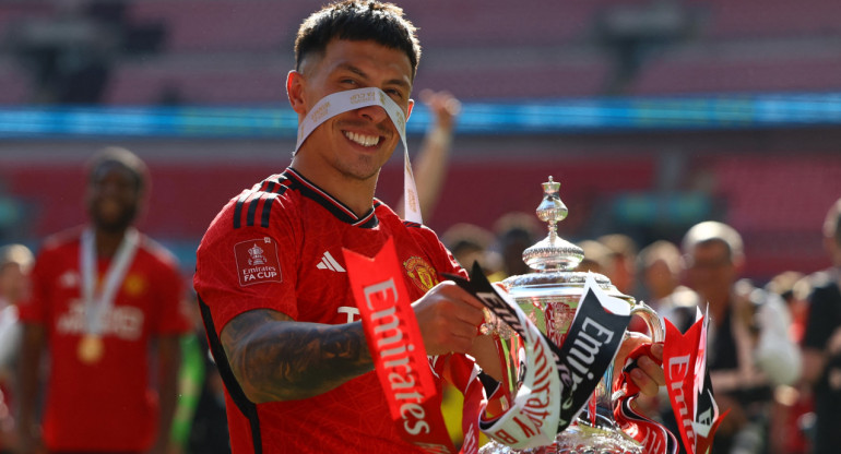 Lisandro Martínez, Manchester United. Foto: Reuters.