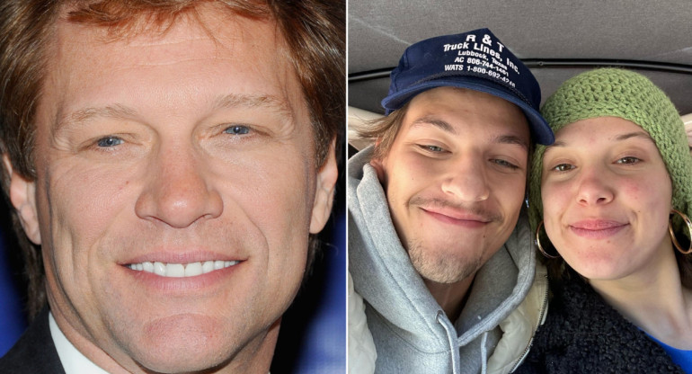 Jon Bon Jovi contó que su hijo Jake se casó con Millie Bobby Brown. Fotos: Instagram.