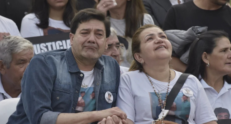 Los padres de Fernando Báez Sosa. Foto: NA