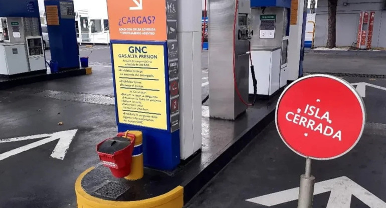 Estaciones de GNC sin gas. NA