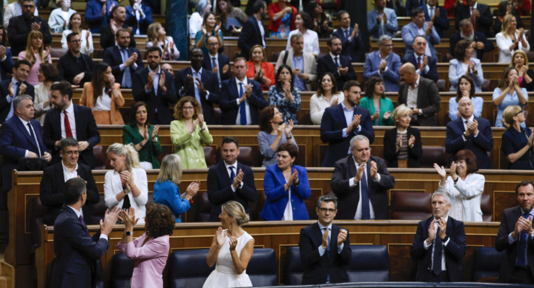 Votación en el Congreso de España sobre la ley de amnistía. Foto: EFE.