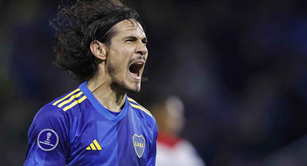 Edinson Cavani, Boca. Foto: EFE.