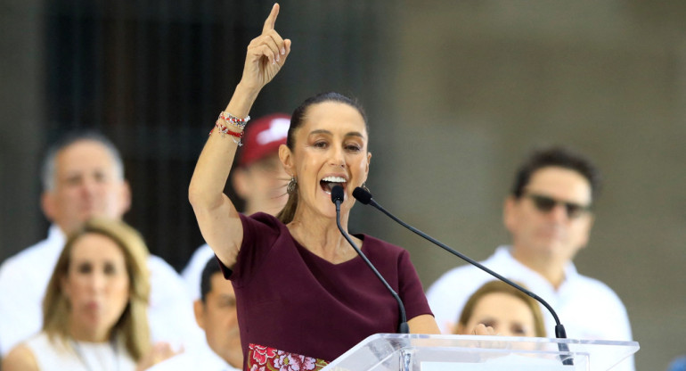 Claudia Sheinbaum, candidata presidencial del oficialismo en México. Foto: Reuters.
