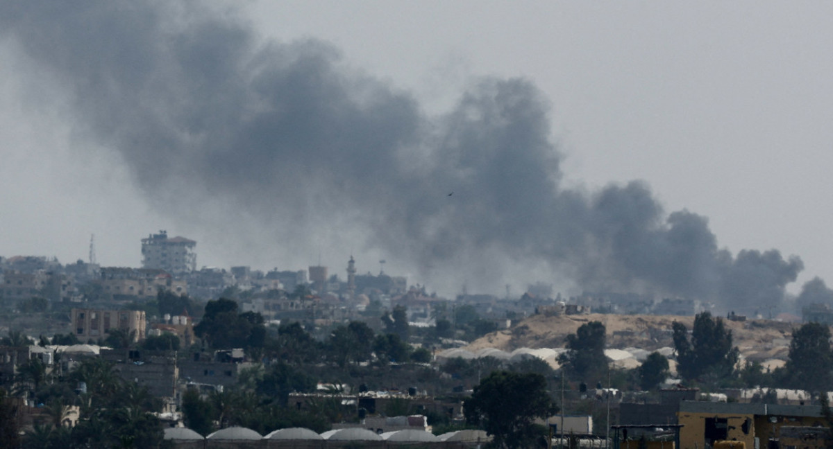 Bombardeos israelíes en Rafah. Foto: Reuters.