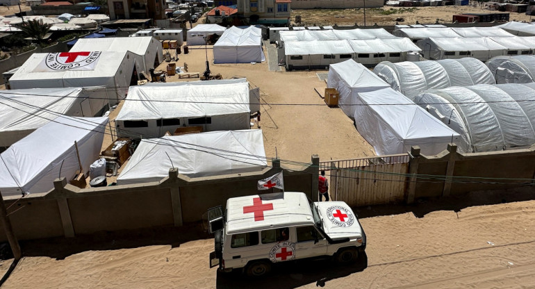 Crisis total en los hospitales de Rafah, Franja de Gaza. Foto: Reuters