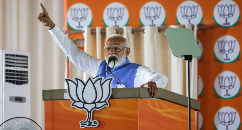 Narendra Modi, primer ministro de India. Foto: Reuters.