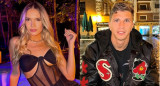 Eva Bargiela y el hijo del Cholo Simeone. Foto: NA