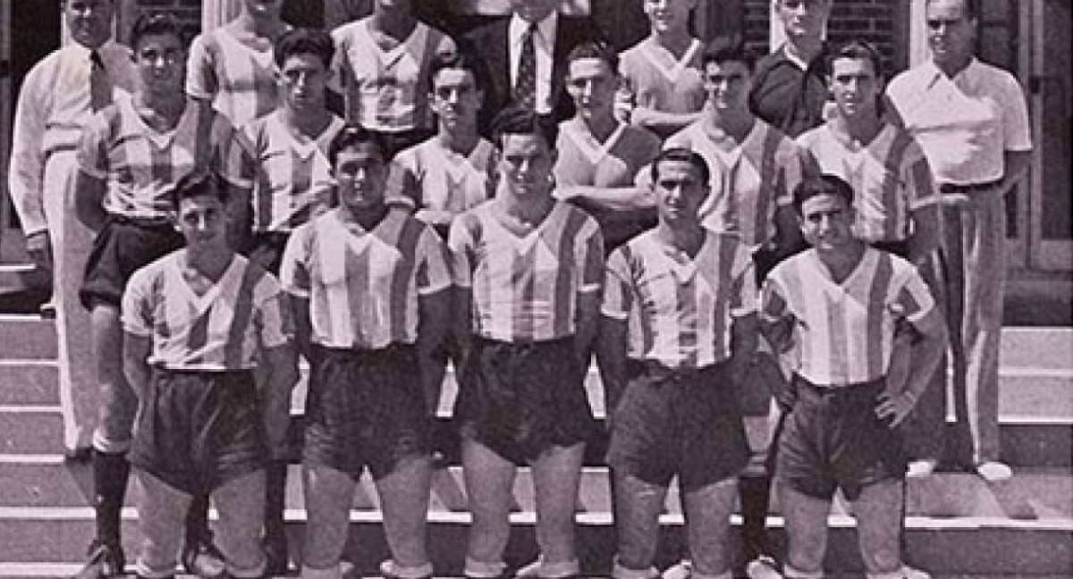 Primera selección argentina juvenil. Foto: Centro para la Investigación de la Historia del Fútbol