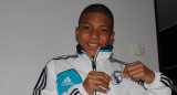 Un joven Mbappé con los colores del Real Madrid. Foto: Instagram @k.mbappe