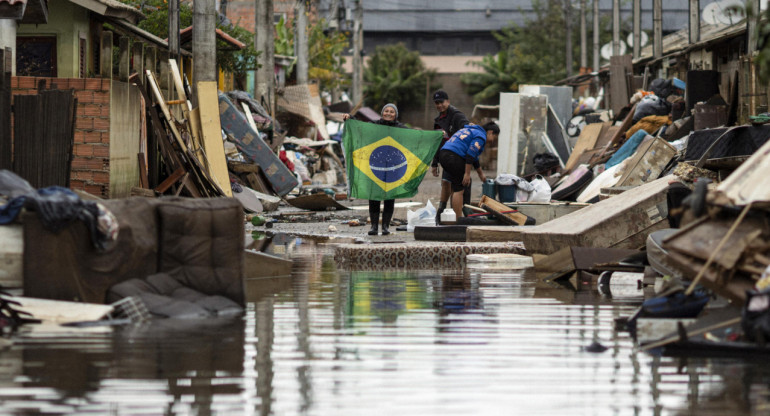 Inundaciones en Brasil. Foto: EFE