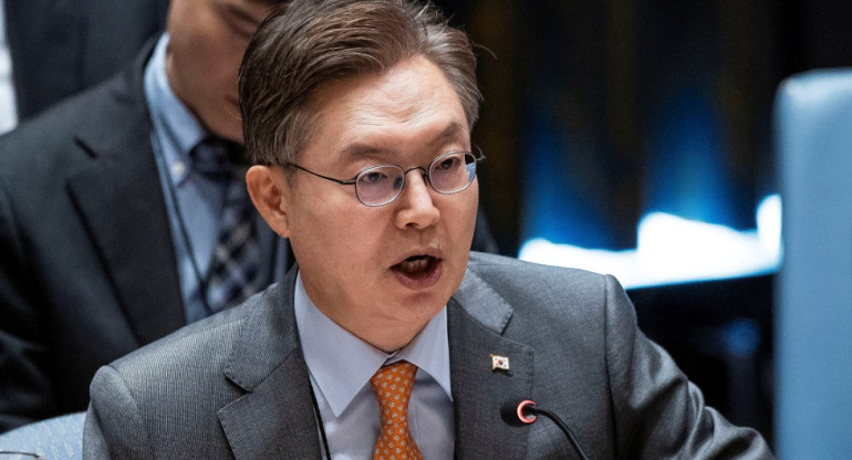 El representante de Corea del Sur ante la ONU, Jonkook Hwang. Foto: Reuters