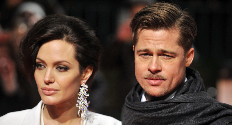 Angelina Jolie y Brad Pitt. Foto: NA.