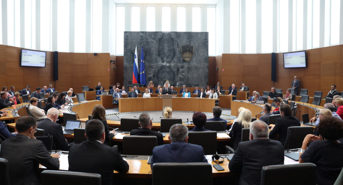 Debate en el parlamento de Eslovenia sobre el reconocimiento del Estado de Palestina. Foto: REUTERS.
