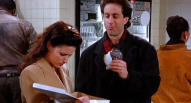 Las famosas Cookies Black and White en Seinfeld. Foto: Captura tv Seinfeld
