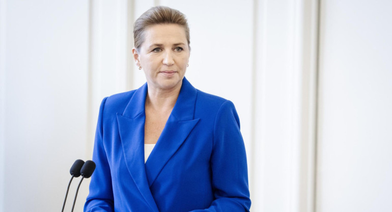 Mette Frederiksen, primera ministra de Dinamarca. Foto: EFE.