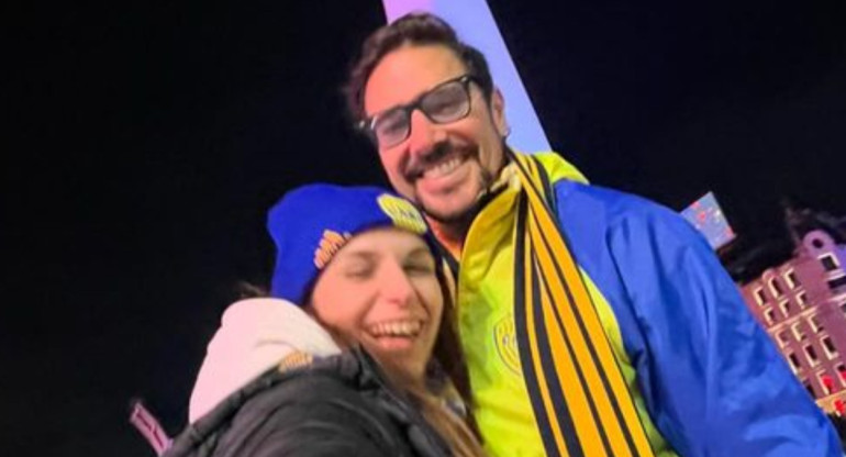 Matías Alé junto a su pareja Martina. Foto: Instagram.