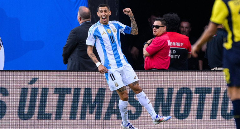 Ángel Di María; Selección Argentina vs. Ecuador. Foto: Reuters.