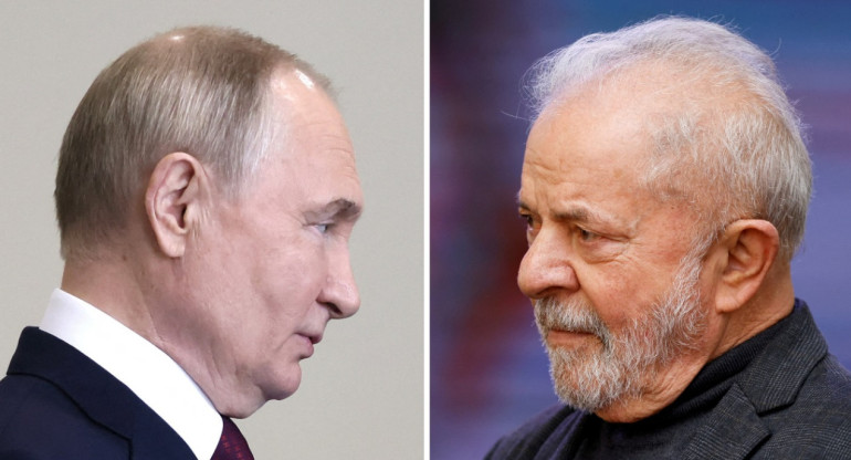 Vladímir Putin y Lula da Silva. Foto: Reuters.
