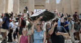 Cierra la Acrópolis de Atenas por la ola de calor que azota Grecia. Foto: EFE.