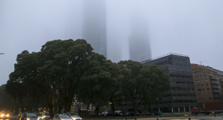 Neblina en Buenos Aires. Foto: NA.