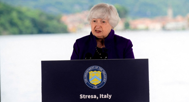 Janet Yellen, secretaria de Tesoro de Estados Unidos. Foto: Reuters.
