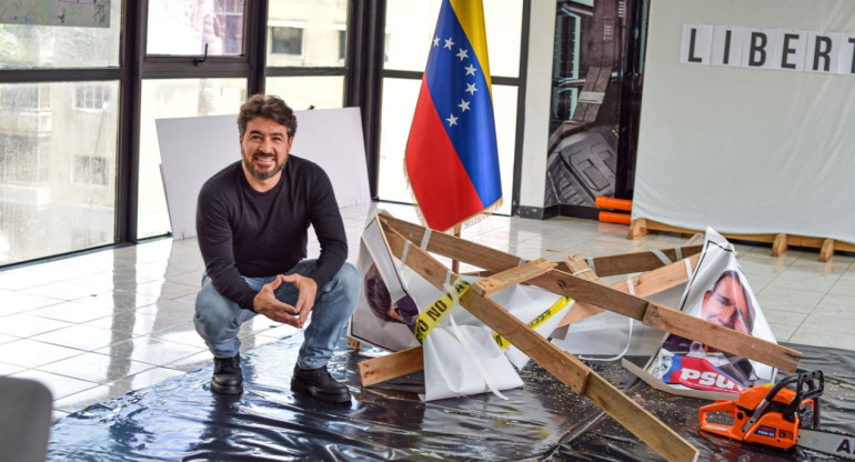 Daniel Ceballos, candidato presidencial de Venezuela. Foto: X @elgochoceballos.