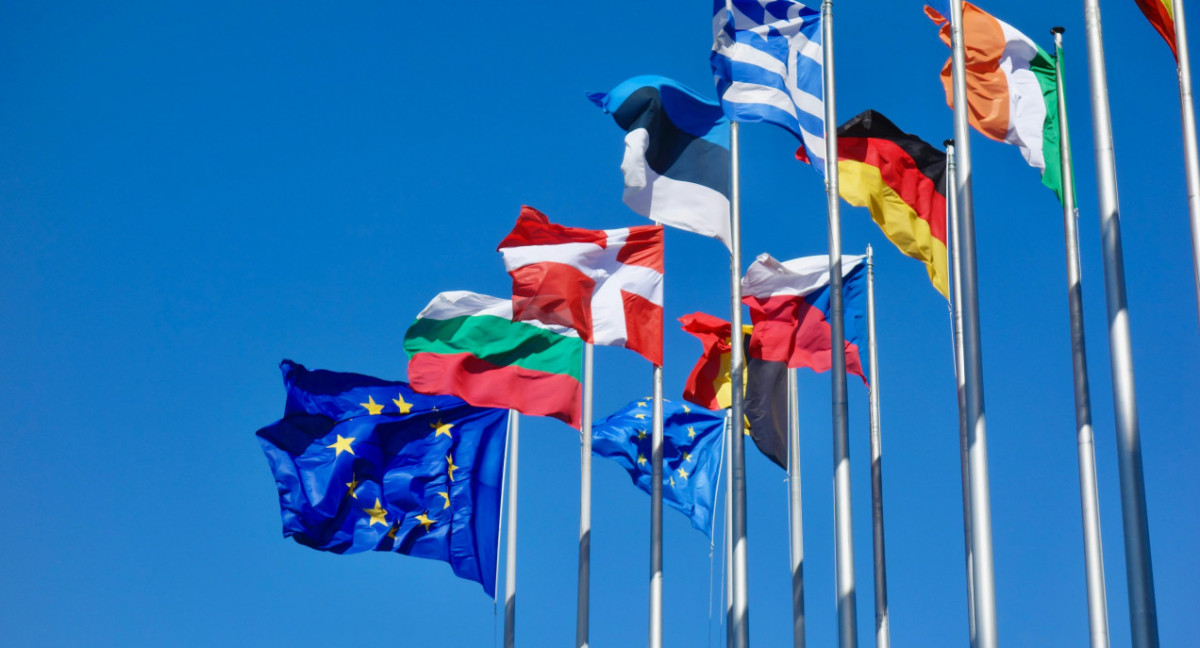 Banderas de la Unión Europea. Foto: Unsplash