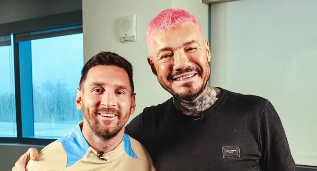 Lionel Messi y Marcelo Tinelli