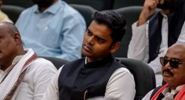 Pushpendra Saroj, el integrante más joven del Parlamento de India. Foto: Instagram.
