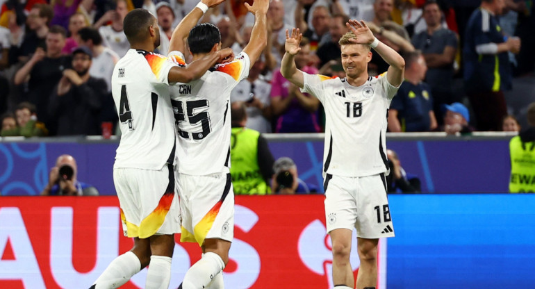 Alemania goleó 5-1 a Escocia en su debut en la Eurocopa 2024. Foto: Reuters.