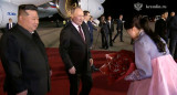 Vladimir Putin en Corea del Norte. Foto: EFE